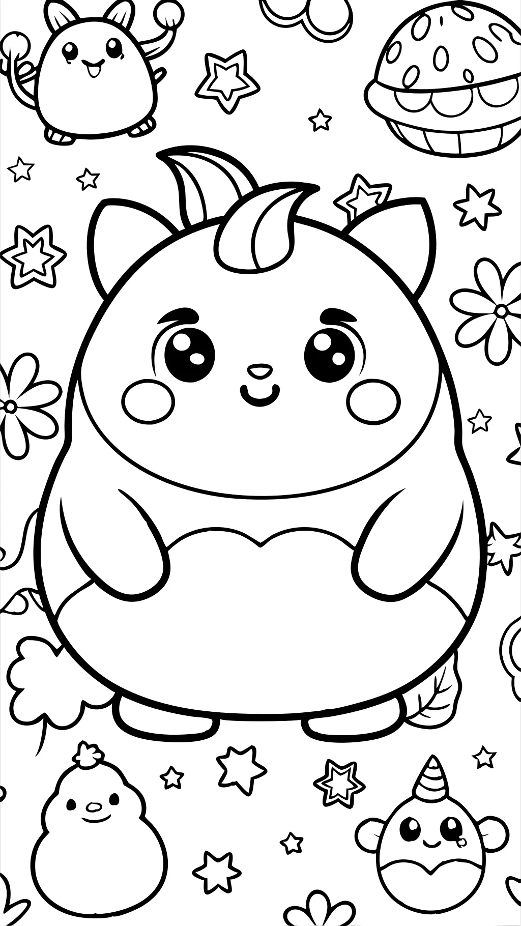 coloriages de squishmallow gratuit